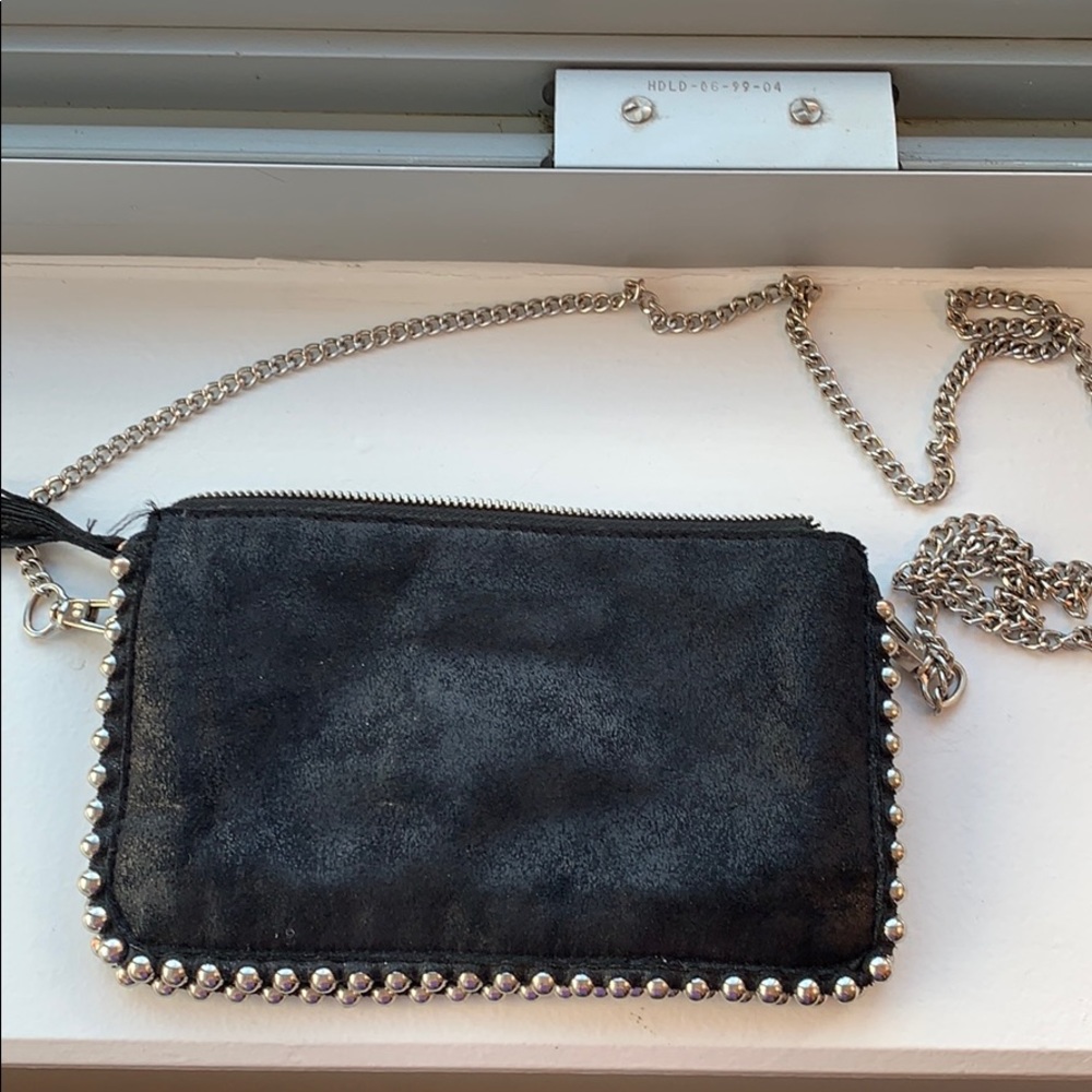 Zara Black Studded Crossbody Bag